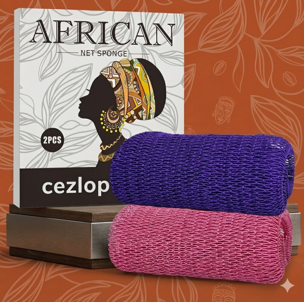 Authentic African Net Sponge-2Pcs