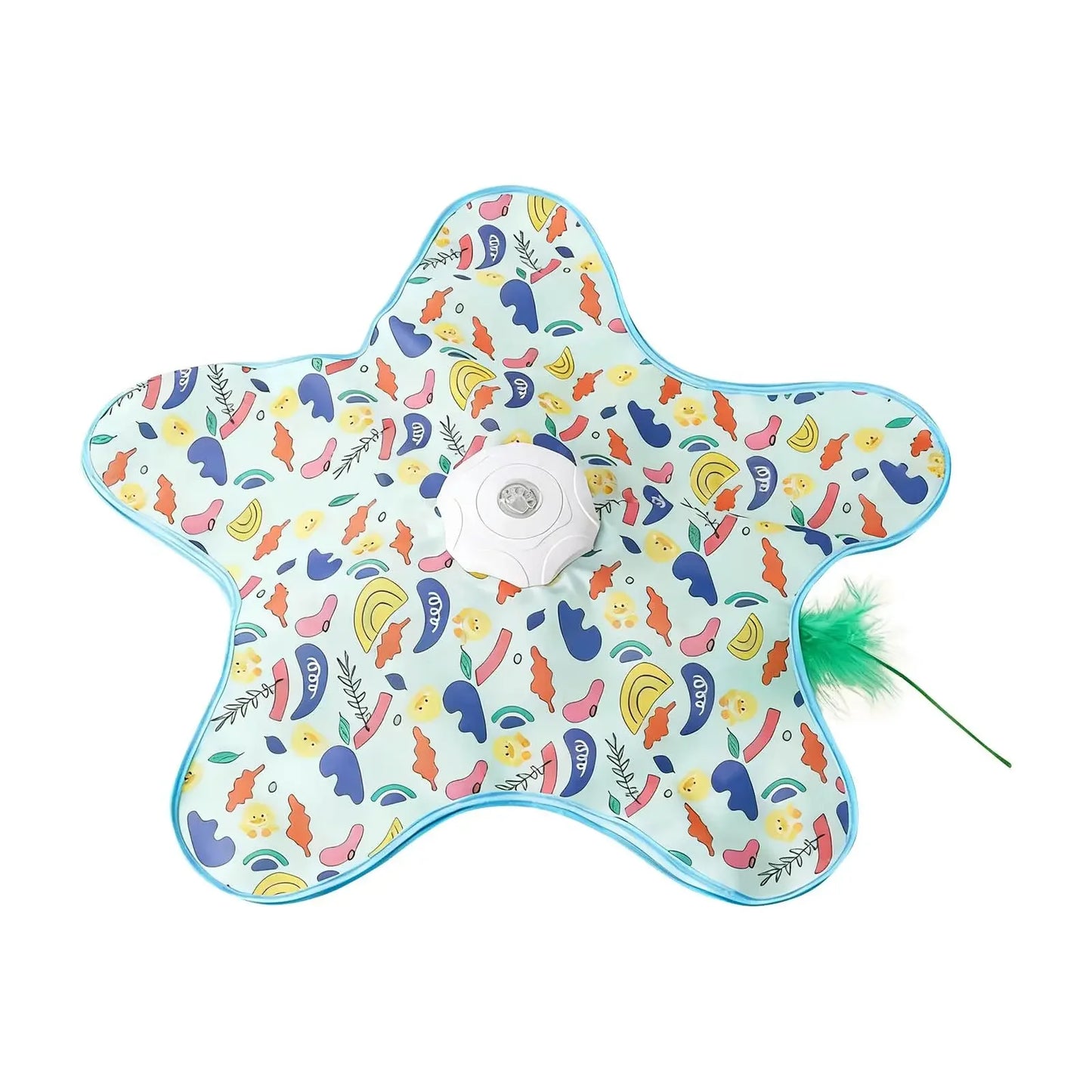 Smart Hide and Seek Cat Toy Electric Thermal Sensing Cat Catch Cover Real Mouse Squeaky Touch Activated Feather Teaser Wand